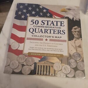 50 US STATE + NATIONAL PARKS Commemorative Quarters COLLECTOR'S Maps