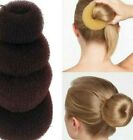 2 Pcs Hair Donut Bun Maker Ring French Roll Brown, Black and Blond S M L Dance