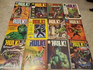 Rampaging Hulk Magazine Lot, 12 Issues, Marvel, Bronze Age 1977