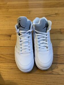 2015  Jordan 5 Retro Metallic White (136027-130) Men's Size 12  New