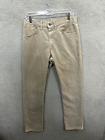 Vintage Levis Pants Mens 33x32 Beige Corduroy 519 Straight Leg White Tab 80s