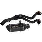 Muffler Full Exhaust System Front Pipe for Yamaha MT07 FZ07 XSR700 2014-2021
