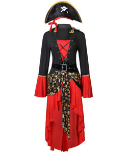 Pirates Of The Caribbean Jack Sparrow Cosplay Full Suit Uniform Skirt Costumes