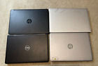 Lot of 4 laptops - 2x HP, 1x Dell, 1x Misc - As Is