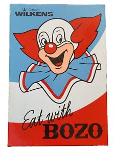 Vintage Wilkens Bozo Clown Children's Silverware Set In Storage Box 18/8 Germany