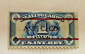 US 1940 Playing Cards revenue stamp Scott RF27 MH A.P.C. Co Precancel