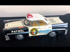 Vintage Tin Highway Patrol Police Car Toy Japan