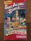 Disney Sing Along Songs Very Merry Christmas Songs VHS Cassette Tape