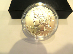 2021 peace silver dollar coin us mint box and coa