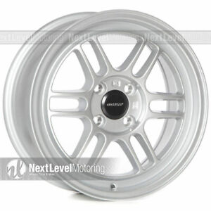 Circuit Performance CP37 15x7 4-100 +28 Silver Wheels RPF1 Style (SET OF 4)
