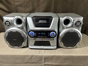 Rare Audiovox 20 CD Changer Home Shelf Stereo System TK5001 Radio Cassette Read