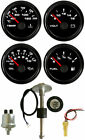 52mm 4 gauge set with senders fuel temp volts oil pressure 7 colors led for auto