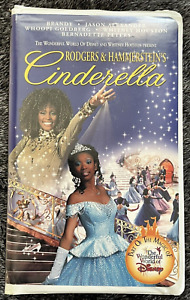 Rodgers & Hammerstein's Cinderella VHS, 1997, Clam Shell Whitney Houston Brandy