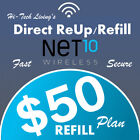 NET10 $50 REFILL ⭐ FAST- DIRECT TO PHONE ⭐ GET IT TODAY! ⭐