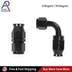 6/8/10AN Swivel PTFE Hose End Fitting Straight 90 Degree For PTFE Oil Fuel Line