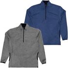 Cuts Clothing Men's 1/4 Quarter Zip Pullover Split Hem Fleece Sweatshirt