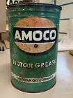 Amoco Green Old Grease Oil Gas Can 5 Pound