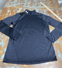 UNDER ARMOUR Cold Gear Shirt Size Medium Fitted Black Long Sleeve Mens