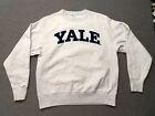 Yale University Champion Reverse Weave Sweatshirt Pullover Size Medium Grey