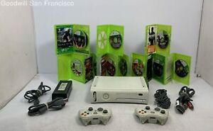 Microsoft Xbox 360 Video Game Home Console With 2 Controller And 10 Games
