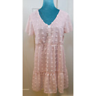 Chigant Babydoll Dress Light Pink Dress Boho Dress Oversized Size Small Dress