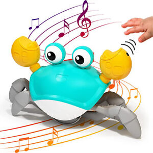 NEW Baby Crawling Crab Baby Toy Light Projection Simulation Interactive Toys