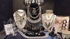 SILVER TONE JEWELRY LOT VINTAGE TO MODERN ESTATE RESELL DESIGNER 925 (0816)