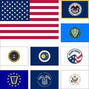 USA Flag Federal Reserve FTC NASA Peace Corps SEC SES SSA Supreme Court Banner