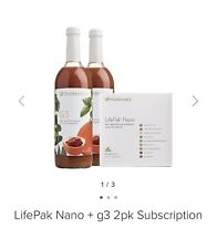 Nu Skin NuSkin Pharmanex  LifePak Nano 60 packets + G3 Juice 2 Bottles 750ml per