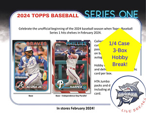 New ListingPITTSBURGH PIRATES 2024 Topps Series Hobby 1/4 Case 3-Box Break #34!