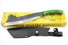17'' Green Survival Machete Wood Handle Fixed Blade Bushcraft Hunting Knife