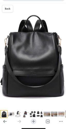 CLUCI Womens Backpack Purse Leather Anti-theft Large Fashion Designer Travel Bag