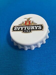 Svyturys Lithuania's Beer Bottle Cap Shape Opener Fridge Magnet Collectible