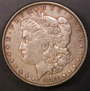 New Listing1884 MORGAN SILVER DOLLAR (TONED) FRESH FROM A LOCAL COLLECTION LOT 7847