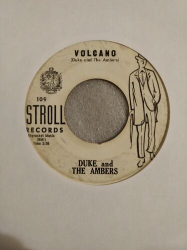 RARE SURF DOO WOP Duke & The Ambers Volcano / Joanie Stroll 109 1960 VG HEAR!