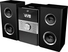 Stereo Home Music System CD Player AM/FM Radio 2 Channel With Remote Black