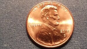 2018-D Brilliant Uncirculated Lincoln Shield Cent.  Ships Free.  BU condition.