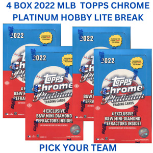 Atlanta Braves 2022 MLB Baseball Topps Chrome Platinum Lite 4 Box Break #119