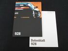 1994 Porsche 928GTS GERMAN Brochure 928 GTS Hardcover Sales Book 94 Rare Catalog