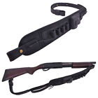 20GA Leather Shotgun Shell Holder Shotgun Sling Hunting Strap in Black
