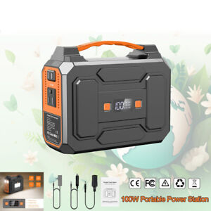 Portable Power Station 146Wh 100W AC USB Battery Charger Camping Solar Generator