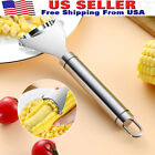 Stainless Steel Corn Cob Peeler Stripper Remover Kitchen Cutter Thresher Tool US
