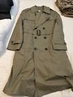 Men's Military Issued Army All Weather Double Breasted Trench Coat Sz 38R Khaki