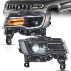 VLAND Full LED Headlights For 2014-2022 Jeep Grand Cherokee Blue DRL Startup (For: 2019 Jeep Grand Cherokee)