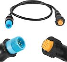 For GARMIN 8-Pin Transducer to 12-Pin Sounder Adapter Cable w/ XID 010-12122-10