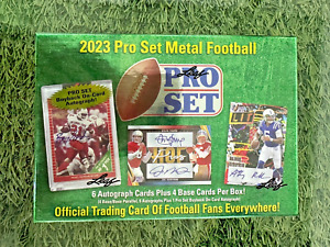 2023 Leaf Pro Set Metal Football Factory Sealed Hobby Box