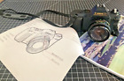 Canon T50 35mm Film SLR Camera w orig 50mm FD 1:18 Lens, Man, Strap & Batteries!