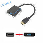 HDMI Male to VGA Female Video Cable Cord Converter Adapter For PC DVD HDTV 1080P