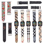 For Apple Watch Series 9/8/7 Luxury Leather Watch Band Strap 38/40/41/42/44/45mm