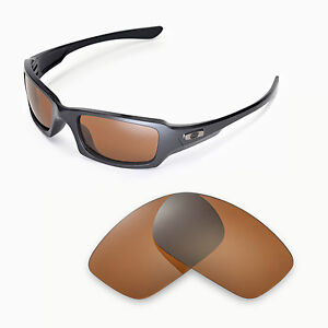 New Walleva Polarized Brown Replacement Lenses For Oakley Fives Squared